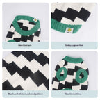 Fall Winter pet Clothing dog Sweater Plaid Warm Versatile Pomeranian Bichon