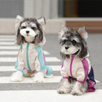 Four Season Waterproof Outdoor Charging Jacket Teddy Schnauzer dog Raincoat