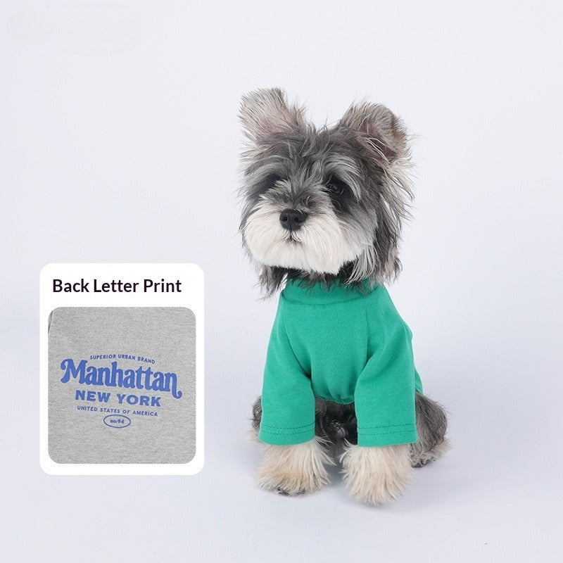 pet Summer T-shirt Lightweight Spring Summer Casual Bichon Teddy Schnauzer Breathable dog Clothes