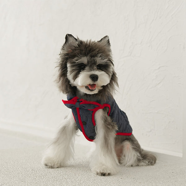 Fall & Winter Korean-Style Cotton Dog Vest – Warm Sleeveless Jacket