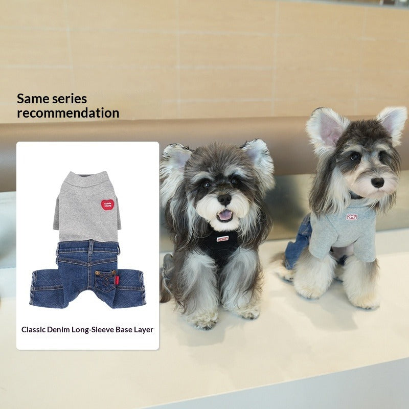 pet dog Clothes Fall Winter Collection Small Dogs Teddy Bichon Pomeranian One Piece