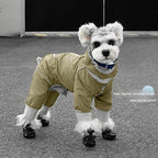 pet Raincoat Fall Winter Windproof Waterproof Four Leg Outdoor Windbreaker Schnauzer Bichon One Piece Walking