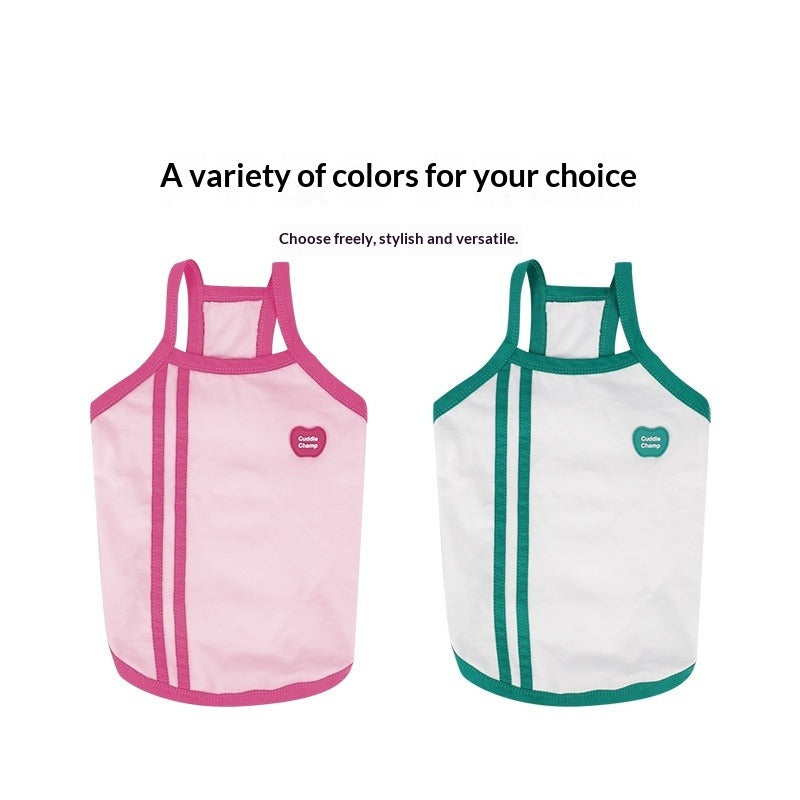 pet Tennis Vest Summer Lightweight dog Breathable T-shirt Small to Medium Dogs