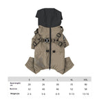 Cross Border pet Clothing dog Raincoat Leash-friendly Waterproof Outdoor Windbreaker