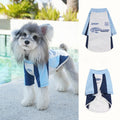 Spring Summer Maltese Teddy dog Clothes Two Leg Color Match Sportswear pet