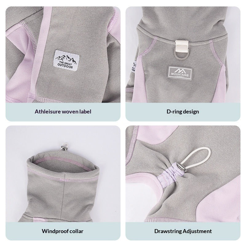 dog Clothes Fall Winter Thickened Warm Simple Four Leg Base Layer