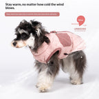 Autumn Winter Diamond Quilted Warm Fleece Large dog Cotton Jacket