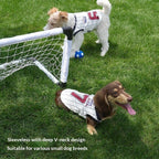 2026 New Fun pet Clothes dog Summer Lightweight Soccer Small to Medium Dogs Sportswear Dachshund