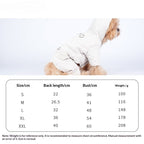 dog Clothes Fall Winter Four Leg Cotton Jacket Teddy Poodle Small Dogs Leash-friendly Thickened pet Clothes Wholesale